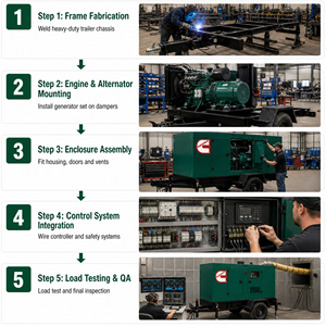 Générateur diesel super silencieux Cummins Weichai pour concasseur stationnaire 500 kVA 350 kVA 200 kVA 100 kVA 50 kW ATS Stamford Leroy-Somer - Product Image 6