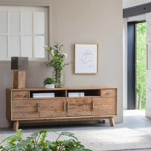 1.8 Meters Large <strong>TV</strong> <strong>Stand</strong> for Living Room Large Storage <strong>Retro</strong> Wooden <strong>TV</strong> <strong>Stand</strong> Cabinet - Product Image 3