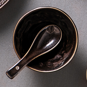 Vajilla Esmaltada de Porcelana Bohemia Ecológica para Restaurante y Hotel, Juego de Tazones de 4.5 Pulgadas para Arroz, Sopa, <span class=keywords><strong>Tapas</strong></span> y Cereal - Product Image 4