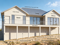 Villa modulaire en structure acier préfabriquée, ignifuge, à isolation thermique, système d'économie d'énergie, conception moderne pour hôtels et appartements