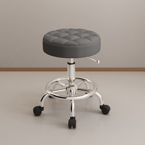 Sillón de Estética para Uso Doméstico <span class=keywords><strong>Silla</strong></span> Elevable y Giratoria Taburete de Trabajo Grande para Peluquería <span class=keywords><strong>Silla</strong></span> Giratoria para Recepción de Salón de Belleza - Product Image 2