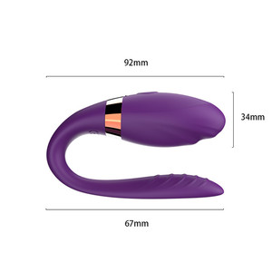 7-tốc độ điều khiển từ xa hình chữ U âm vật & âm hộ kích thích USB-Powered bướm Bullet Vibrator <span class=keywords><strong>dildo</strong></span> trong quan hệ tình dục sản phẩm - Product Image 2