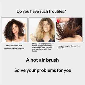 Brosse sèche-cheveux chauffante ronde personnalisée, outil de coiffage, lisseur volumisant à air chaud, brosse sèche-cheveux beauté en une seule étape - Product Image 2