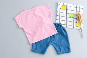 Vêtements pour bébés Panda en gros, hauts pour enfants, t-shirts pour garçons, sacs sur rouleau et jeans sans marque - Product Image 2
