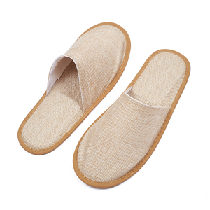 Zapatillas de fieltro de yute biodegradables ecológicas zapatillas desechables de <span class=keywords><strong>hotel</strong></span> de lujo - Product Image 6