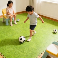 Hydefoam Tapis de sol doux et sécuritaires 60*60cm & Puzzle en mousse EVA imperméable & Tapis de jeu en bois, herbe, eau, océan & ramper