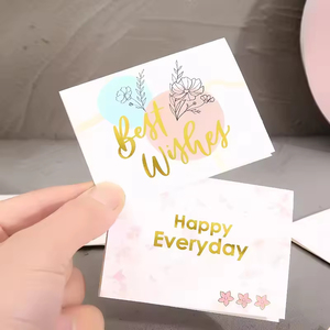 Tùy Chỉnh Có Thể Gập Lại Cảm Ơn Bạn Thẻ Phước Lành Kỳ Nghỉ Chúc Mừng Chúc Mừng Chúc Mừng Sinh Nhật Lời Chúc Tốt Nhất Giấy Thẻ Quà Tặng In Ấn - Product Image 1
