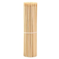 Brochettes de barbecue durables en bambou 100 % naturel, robustes, à long manche, de haute qualité, pour rôtir au barbecue et griller en extérieur