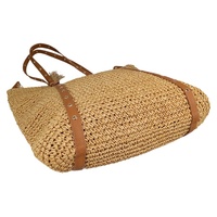 Nouveau modèle Grand sac fourre-tout en paille Fournisseur de la Chine Sac panier en osier de style vintage OEM pour dames Sac à bandoulière tendance pour l'été
