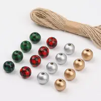 Großhandel mehrfarbige runde Holz lose Perlen farbige Holz perlen machen für Kinder Schmuck
