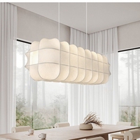 Lustre moderne minimaliste simple en ciment, suspension en soie pour enfants, salle à manger, villa, bar, éclairage de cuisine centrale