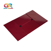 Caja de Regalo Magnética Plegable de Cartón Negro Personalizada de Lujo, Caja de Embalaje Plegable Blanca, Disponible en Stock, MOQ Pequeño de 10 Piezas