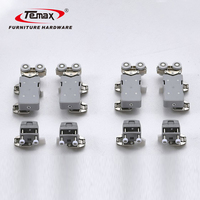 Temax TM037 double porte coulissante 2 côtés ouvert avec corde pliante hydraulique meubles accessoires quincaillerie de porte