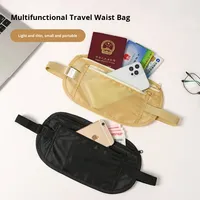 À la mode étanche voyage antivol taille sac Sports de plein air course ID portefeuille mince Invisible passeport sac