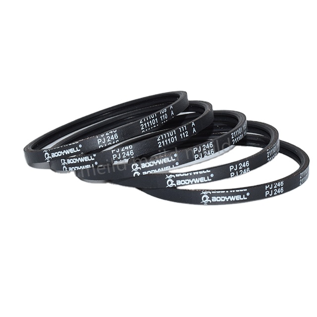 Pj256 Elastic Multi-Groove Ribbed Belt Pj Poly V Belt For Logistics Conveyor Roller Drive