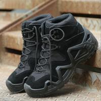 Randonnée en plein air Trekking Escalade Chaussures de sport Bottes d'araignée basses en cuir Bottes tactiques de camouflage basses