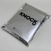 Sacs d'expédition en aluminium argenté avec logo personnalisé pour vêtements, sous-vêtements, polymailers, sacs poly, emballages imperméables pour courrier
