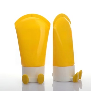 Wholesale Lovely Beauty Packaging 50ml <b>Plastic</b> Cosmetic Cute Shape <b>Tube</b> With Baby Foots Flip Top Cap For Hand Cream Sunscreen - Product Image 3