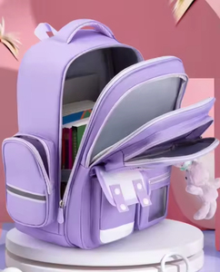 Wholesale Custom Children's <b>Backpack</b> Fashionable Polyester Schoolbag with Logo for Boys Youth Leisure Made From Oxford Material - Product Image 3