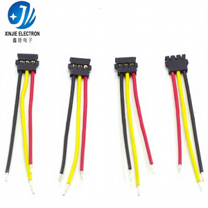 Konektor Plastik Hitam 3-Pin Kustom dengan Kabel Pre-crimped untuk Papan Kontrol Peralatan Rumah Tangga, Sinyal & Kabel Daya - Product Image 6