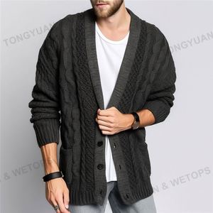 Personalizzato OEM e ODM uomo Twist <span class=keywords><strong>Cardigan</strong></span> maglioni con scollo a V maglione di lana <span class=keywords><strong>Cardigan</strong></span> <span class=keywords><strong>nero</strong></span> aperto Botton <span class=keywords><strong>Cardigan</strong></span> oversize lavorato a maglia di <span class=keywords><strong>cotone</strong></span> - Product Image 4