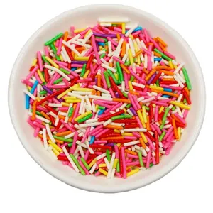 Giá bán buôn ăn được bánh trang trí sô cô la rắc đầy màu sắc jimmies ăn được sprinkles kẹo cho bánh trang trí