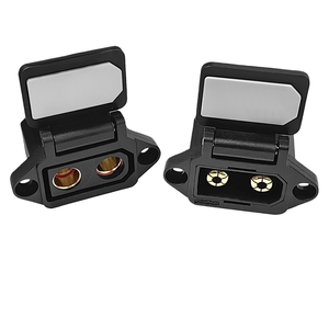 Boîtier de connexion étanche IP67 QS8 - Boîtier étanche 2 broches 130A-180A pour batteries de vélos électriques et systèmes d'alimentation de drones - Product Image 1