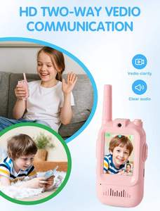Talkies-walkies vidéo pour enfants, lot de 2, en ABS, rechargeables, avec écran, changeur de voix, <span class=keywords><strong>chat</strong></span> vidéo en temps réel, longue portée, très demandés - Product Image 2