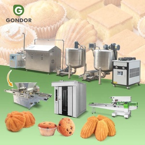 Ligne <span class=keywords><strong>de</strong></span> production semi-automatique <span class=keywords><strong>de</strong></span> gâteaux <span class=keywords><strong>Madeleine</strong></span> humides, machine à fabriquer des gâteaux en forme <span class=keywords><strong>de</strong></span> cube avec <span class=keywords><strong>four</strong></span> - Product Image 1