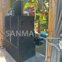 Système audio professionnel passif Vera36 Dual 10 pouces 3 voies, enceinte Line Array passive, haut-parleur intérieur/extérieur