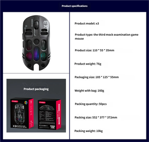 เมาส์เกมมิ่งไร้สาย Superlight 2.4ghz รุ่นมินิ สไตล์เกมมิ่ง เมาส์ออปติคอลไร้สาย 12000 DPI เมาส์ไร้สายแบบชาร์จได้ - Product Image 6