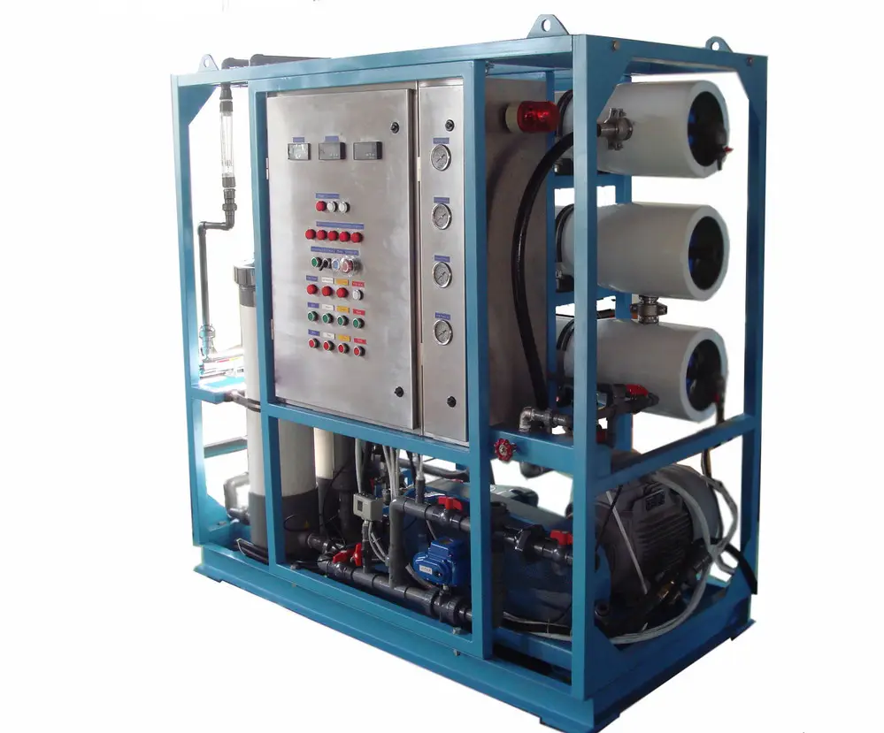 Pequeño generador de agua dulce de desalinización de agua de mar portátil para barco de pesca para Resort, hotel