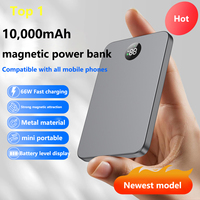 Chargeur de batterie en gros, Power Banks ultra-minces, mini Powerbank portable, Power Bank magnétique sans fil mince 10000 mAh pour téléphone