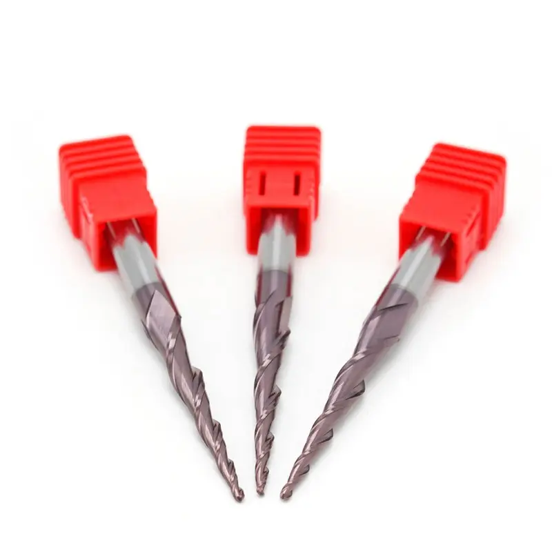 Good Quality New Arrivals 1-24mm Carbide Metal Cutter Taper End Mill For Wood