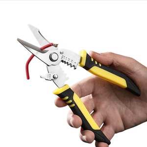 Ciseaux d'électricien multifonctionnels 2-en-1 : Dénudeur de fils et coupe-câbles pour conduits de plafond en aluminium – Outils manuels pour la maison - Product Image 3
