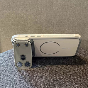 เคสโทรศัพท์แม่เหล็กแบบด้านพร้อมที่ยึดกล้องสำหรับ iPhone 18 17 16 15 14 Pro Max  พร้อมขาตั้ง  ฝาหลังกระจกฝ้าแบบมีขอบ - Product Image 6