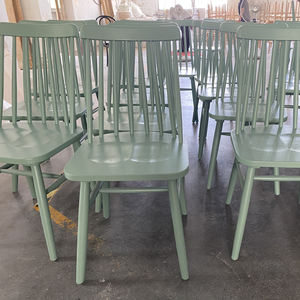 Sedia Windsor in Legno di Quercia Bianca Americana Verde Chiaro Stile Nordico - Product Image 3