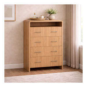 Meuble de chambre à coucher en bois de haute qualité RIVEO RANGE, durable, écologique et éco-responsable, commode haute, armoire - Product Image 1