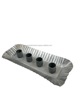 Candelabros decorativos de bandeja de Metal para decoración del hogar para bodas y Navidad Candelabro decorativo de Metal Decoración - Product Image 1