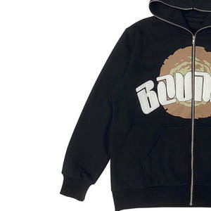 Jersey de algodón de peso pesado unisex, Sudadera con capucha térmica de invierno, estampado de soplo 3D, logotipo bordado personalizado, precio de fábrica - Product Image 5