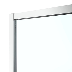 Mampara de Ducha Corredera <span class=keywords><strong>con</strong></span> Perfiles de Aluminio Elegantes y Marco Ajustable para Paredes Irregulares - Product Image 4