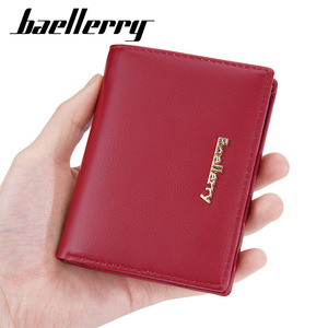 กระเป๋าสตางค์สั้นผู้หญิง Baellerry รุ่นมินิ หนัง PU สีแดง คอลเลคชั่นฤดูใบไม้ผลิ 2023 - Product Image 1