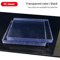 Panneaux PC transparents noirs pour serre, résistants aux UV, en polycarbonate solide de 4 mm, 5 mm, 6 mm pour toiture extérieure – Vente chaude