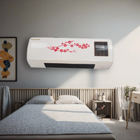 Radiateur électrique mural souffleur d'air chaud télécommande EU pour salle de bain à domicile