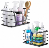 Lot de 2 distributeurs de sacs poubelles empilables en bambou pour cuisine et buanderie, pour l'organisation du comptoir