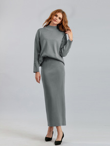 Abbigliamento <span class=keywords><strong>donna</strong></span> <span class=keywords><strong>donna</strong></span> autunno 2024 abbigliamento da <span class=keywords><strong>donna</strong></span> <span class=keywords><strong>in</strong></span> <span class=keywords><strong>cotone</strong></span> personalizzato a costine lavorato a maglia 2 due pezzi lavorato a maglia felpa pantalone completo per <span class=keywords><strong>donna</strong></span> - Product Image 4
