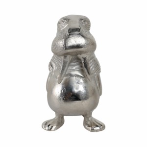 Scultura in metallo a forma di orso marino, decorazione costiera per casa, ufficio, bagno, accessorio per scaffale - Product Image 1
