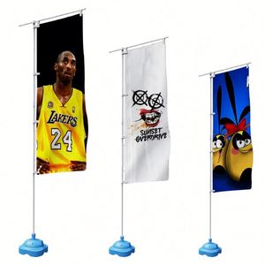 Custom Double Side Printed Nobori Beach Flag Square Shape Flying 180x60cm Nobori Flag <b>Banner</b> - Product Image 6