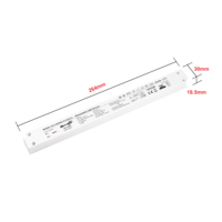 Transformateur d'alimentation LED AC-DC simple 36W DALI dimmable 100-240V 12V 24V IP20 sans scintillement, mince, en plastique, pour bande LED
