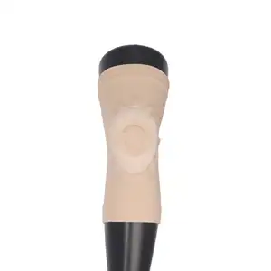 制造商定制可调透气3D针织弹性尼龙护膝袖压缩运动护膝带腰带